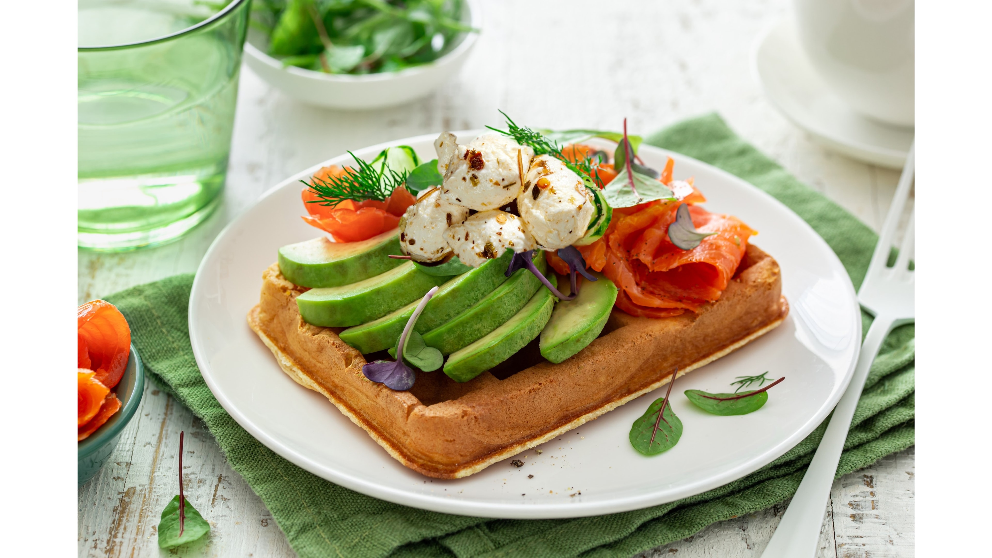 Savory, Healthier Waffles